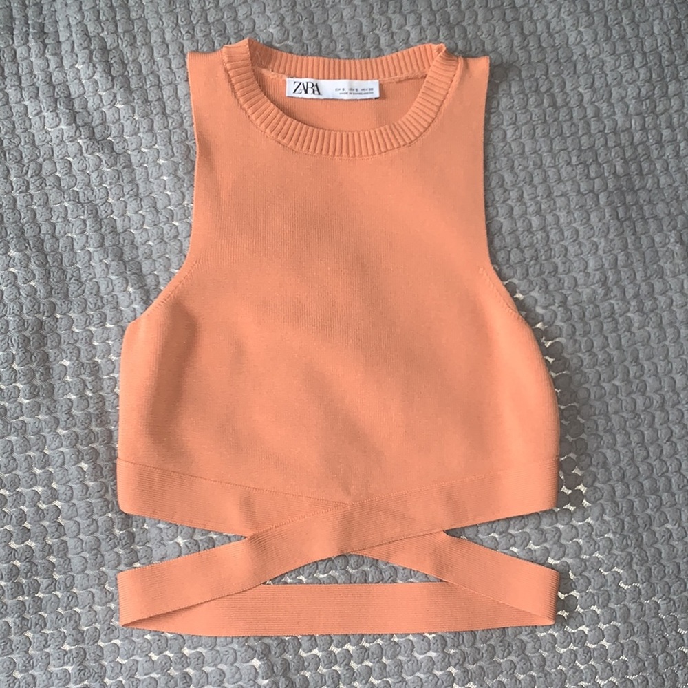 Zara Salmon Top